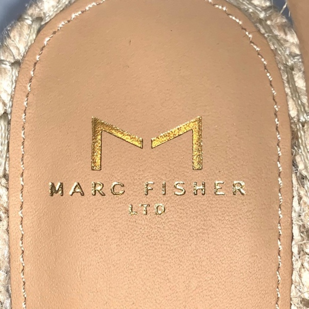 Marc Fisher size 8 leather snakeskin wedge sandals - Picture 11 of 12